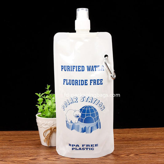 Zakje met uitloop Plastic drankzakjes Drinkflessen, herbruikbare zakken met vloeistofuitloop 