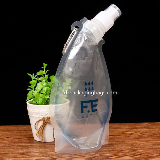 Uitloopzakje voor volwassenen, plastic flesdrankzakken met trechter, herbruikbare plastic drankzakken verbergbare alcoholfles voor koude en warme dranken 